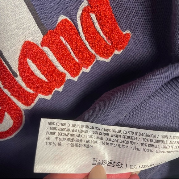 Disneyland Mickey Mouse Pluto Sweatshirt Womens Large Blue Short Sleeve - Picture 9 of 9